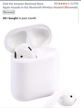 Renewed Apple AirPods (2nd Generation) White
